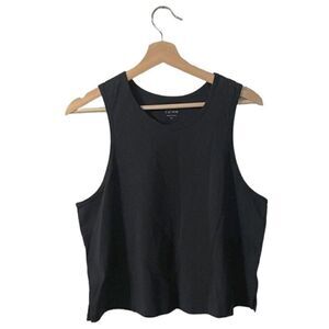 Calme NWT Johnny Was Scoop Neck Tank Top in Black in Size M